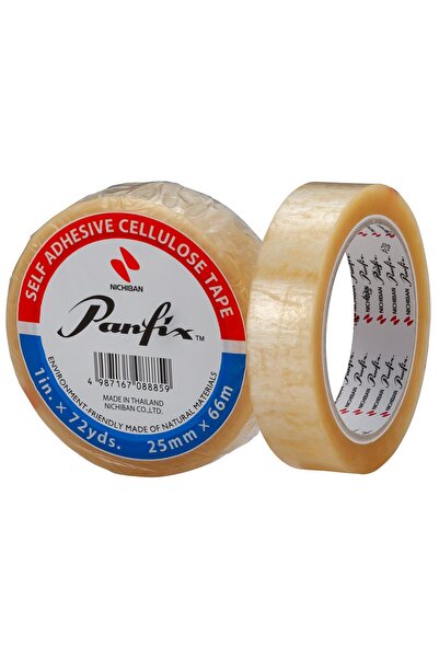 Panfix 25 mm x 66 metre Selofon Bant 6'lı Teneke Kutu