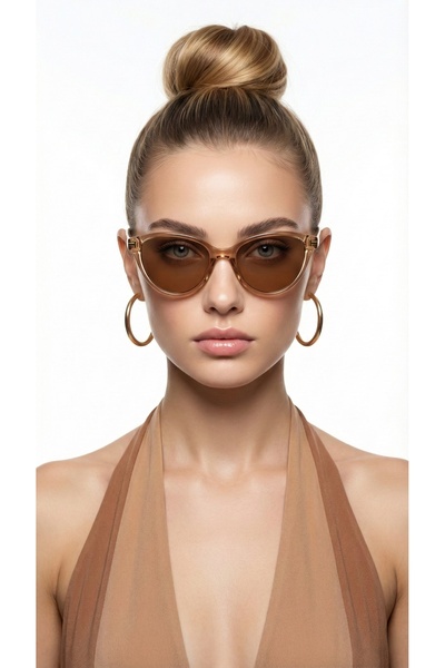 JULIANO Morgan Honey-Brown Sunglasses