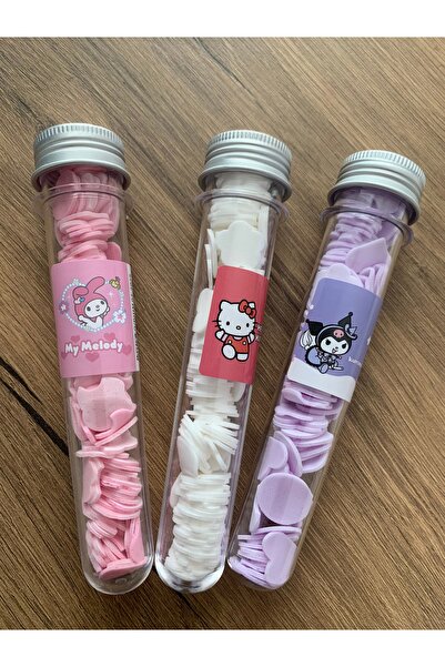 colourful Kuromi-hello kitty- my melody model sihirli sabun- 1 adet