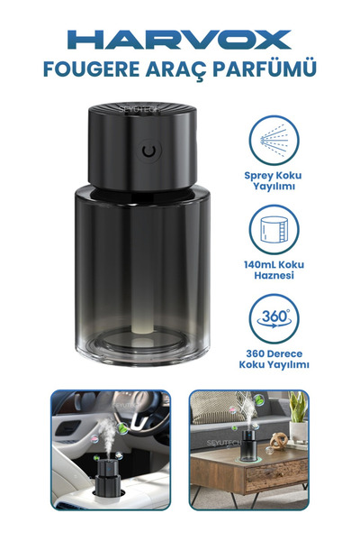 Bagajon Harvox Fougere Araç Parfümü 140ML Koku Haznesi Ortam ve Oda Hava Neml...