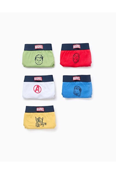 Ziddy Pack of 5 Briefs for Boys 'Avengers', Multicolour