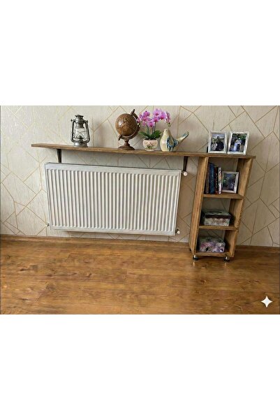 TATLI AN Petek Üstü Raflı Kitaplık | Dekoratif Beyaz Isıtıcı Üstü Raf | Moder...