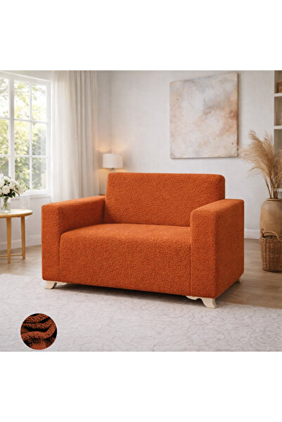 Akbal Home Welsoft Teddy Tek Kişilik Klasik Koltuk Örtüsü Lastikli Tüm Giydir...