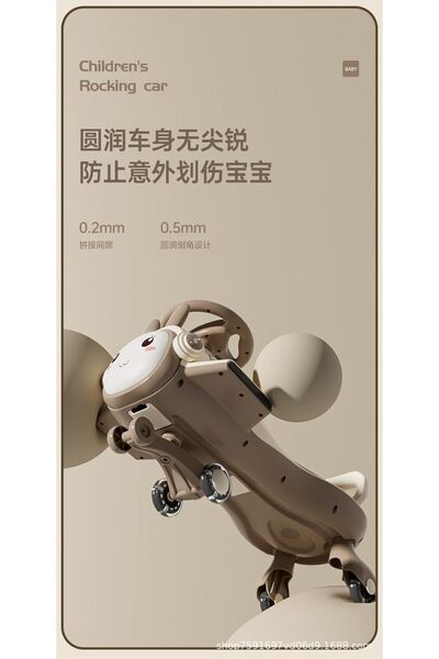 Leno Kids Push Car - Plasma Scooter with LED Lights - Suitable for Boys and G...