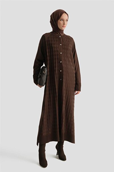 Armine Triko Ceket 25KD5096 Kahve