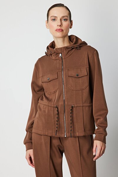 ON cu glugă Jachetă cu buzunare cu capac