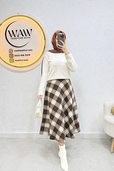 waw tesettür Tesettür Ekose Etek