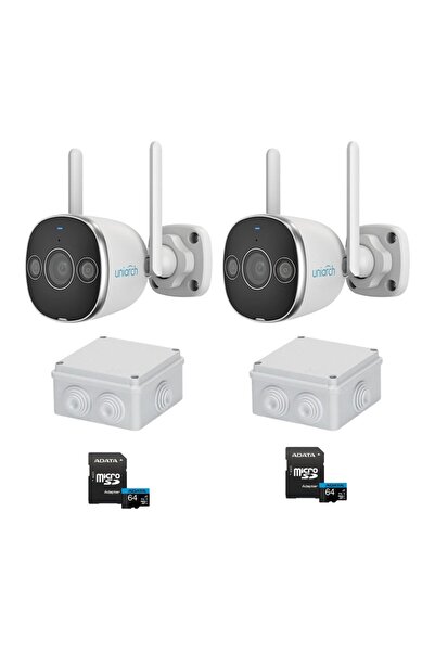 Uniarch Sistem de supraveghere Wi-Fi Uniarch, 2 camere, 3MP