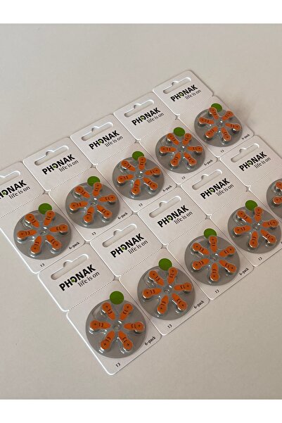 PHONAK 13 Numara İşitme Pili 312 10x6'Lı Paket 60 Adet Pil