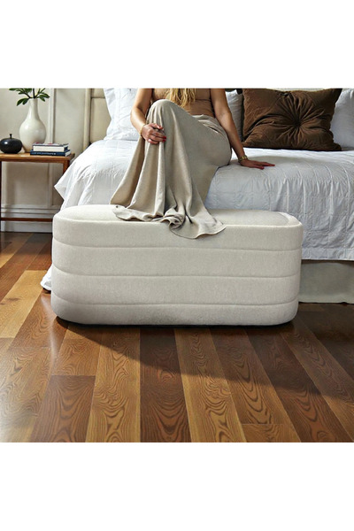 Framgan Bench Puf - Yatak Ucu Bench - CNC Çizgili Modern Bench Modelleri -Otu...