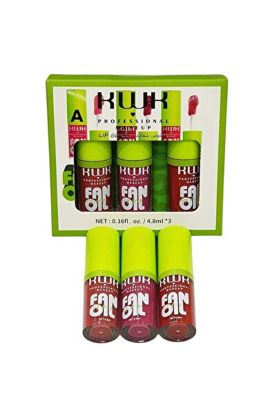 KWK Lip gloss in 3 colors