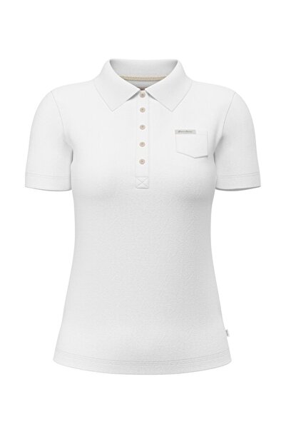 Guess Jeans GJ SS SLIM POLO Kadın Beyaz T-shirt W5GP73KCYR1-G011