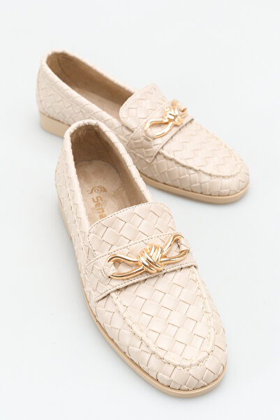 SENASTİL Κομψά γυναικεία καθημερινά παπούτσια μπαλαρίνας με πλεκτή υφή και χρ...