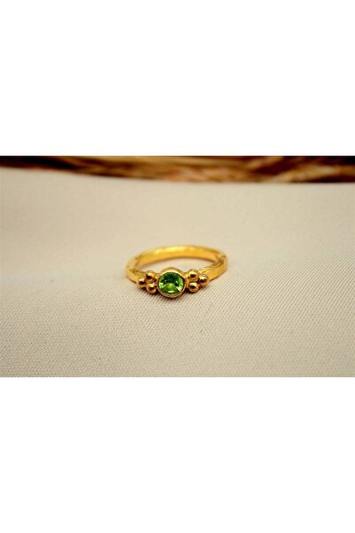Ayra Silver 925 Ayar Gümüş Peridot Taşlı Yüzük | El İşi Otantik Kadınlar İçin...
