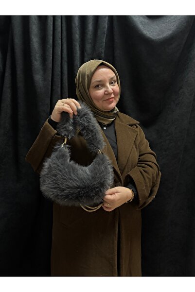 GÖNÜL Peluş Zincir Askı Model Çanta