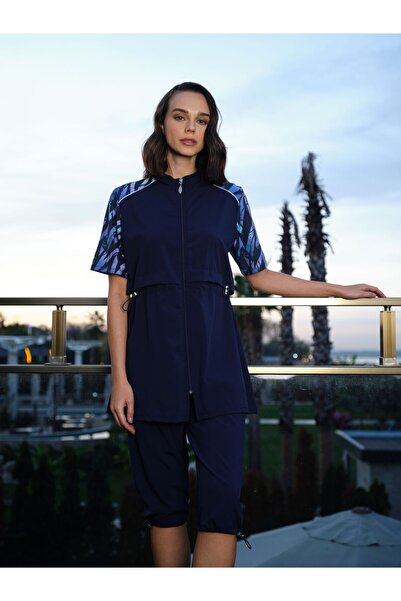 TESMAY SEMI COVER TESETURY SWIMSUIT