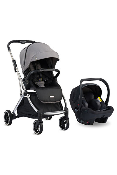 Kraft Kenya i-size Travel Sistem Bebek Arabası - Siyah Gri