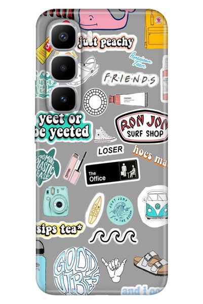 TECNO Infinix Hot 60 Pro+ Plus Case Decorative Silicone Printed Cover Sticker...