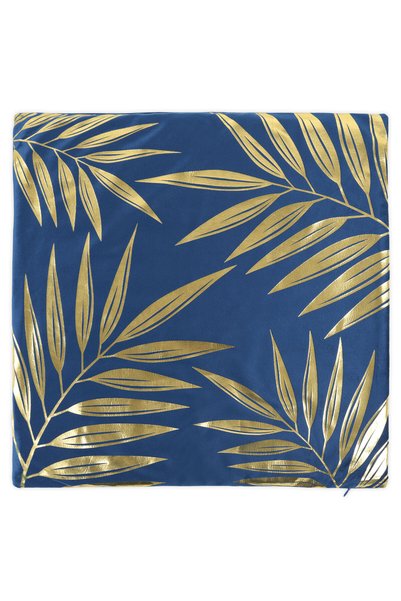DECOMEX Perna decor MYLA 45x45cm albastru, auriu