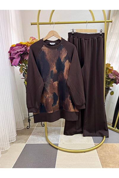 PALME D'OR Women's Printed Two-Piece Set Women's Top and Bottom Set