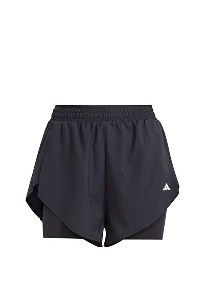adidas Pantaloni scurți negri pentru femei WTR D4T 2IN1SH IQ2655