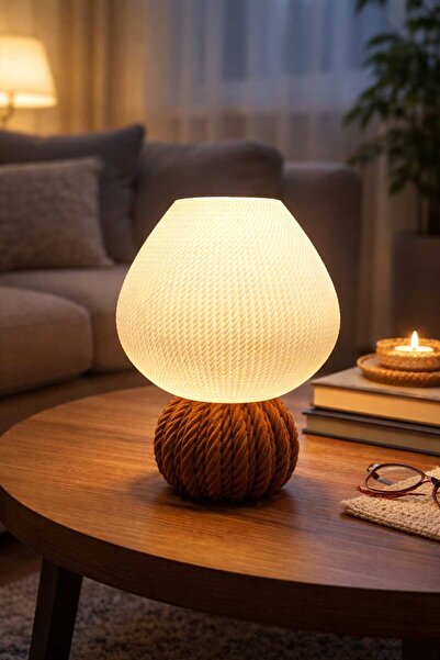 3Dikili design Bohem Halat Abajur Örgü Tasarım Dekoratif Gece Lambası