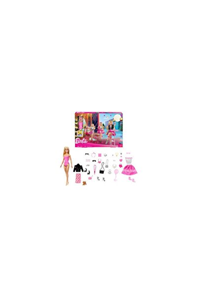 Barbie Moda Bebek Tatil Advent Takvimi 24 Giyim ve Aksesuar JFL63