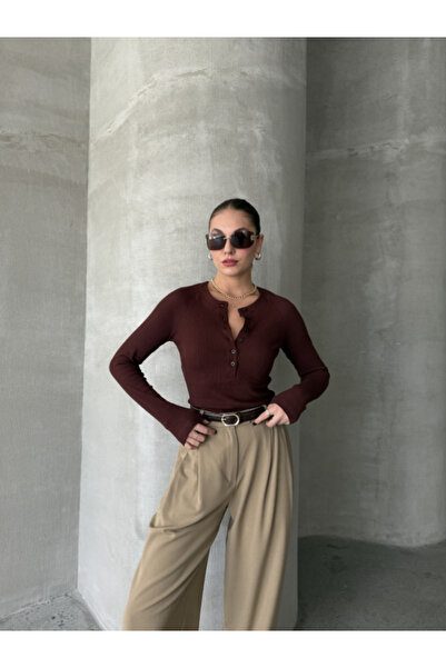 thelowely Brown Camisole Blouse