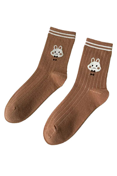 EFAYN.RO Women's socks, chic and delicate model, with bunny print, size 38 - ...