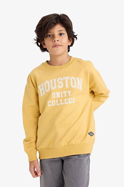 DeFacto Pulover pentru băieți G6170A8/YL502 MUSTARD