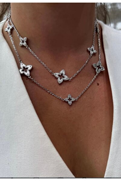 Vi store Jewelry Store Model 90 cm Silver Brand Necklace