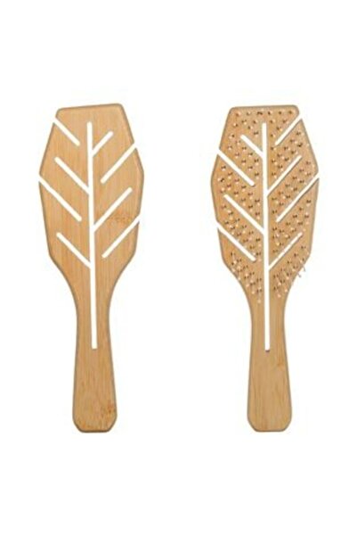 SHOPIENS Bamboo Leaf Pattern Hair Brush 21 cm