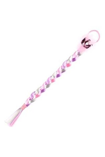 SHOPIENS Coroană elastică cu paiete în formă de coadă curcubeu pentru fete, 4...