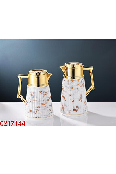 TrentonGCC Luxury Insulated Water Jug Set (500 ml + 1 Liter) with Gold Handle...