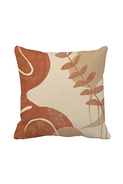 Queen Jera Leaf Patterned Decorative Throw Pillow Cover 43 X 43 - Double-Side...