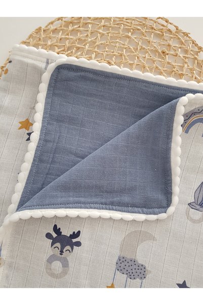 artıbebe Rainbow Double Layer Muslin Blanket |   100% Cotton Muslin Cloth |   Baby Swaddle, Nursing Cover
