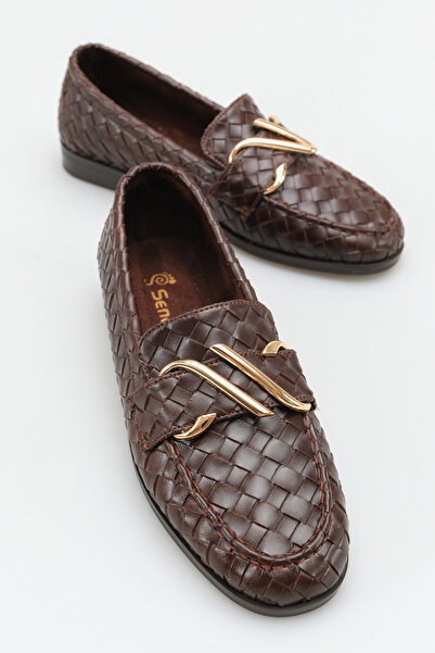 SENASTİL Κομψά γυναικεία καθημερινά παπούτσια μπαλαρίνας με υφή πλεξούδας και...