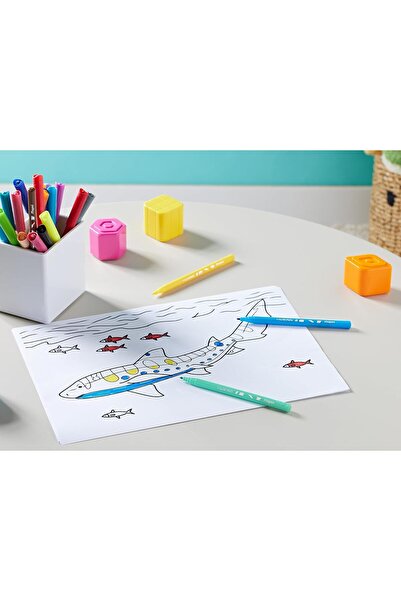 Maped أقلام تلوين كولور بيبس أوشن مع جراب بلاستيكي، ألوان متنوعة، عبوة من 24 ...