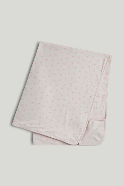 MOTHERCARE My First Pink Flower Cotton Shawl