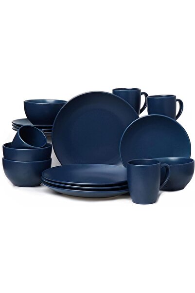 Generic HOMD 16-Pieces Stoneware Dinnerware Set, Kitchen Dinnerware Ceramic C...