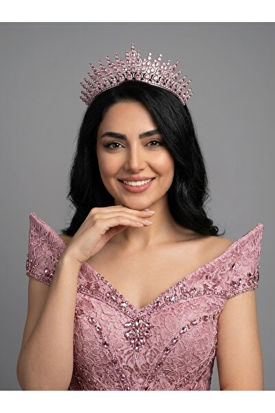 Magic Tiara Gösterişli Taşlı Prenses Tacı – Kına ve Nişan Tacı