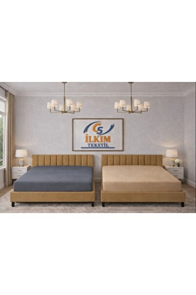 cs ilkim 2-Piece Comford Combed Cotton Fitted Sheet (180X200)