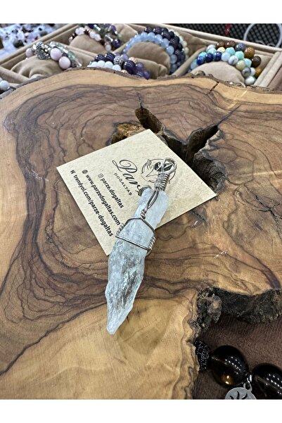 parze doğaltaş Prasiolite (Green Amethyst) Natural Stone Necklace