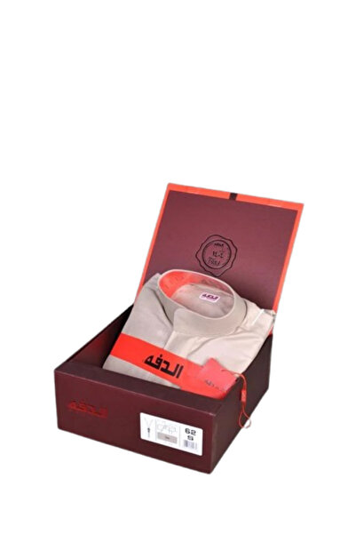 Daffah الدفة | ثوب شتوي سحاب - بيج - طول 62