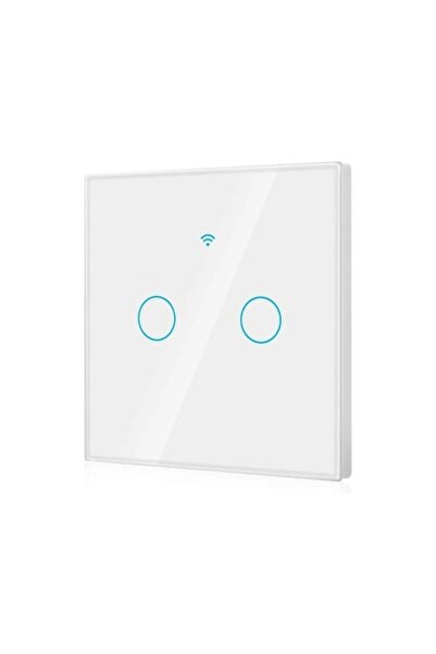 DAMUR Comutator tactil inteligent Fn2c, 2 canale, sticlă securizată