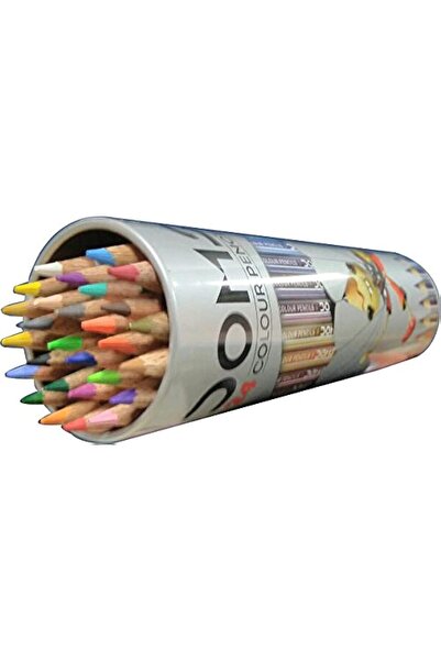 doms Wooden Colors Round Tin 24 Shades Set