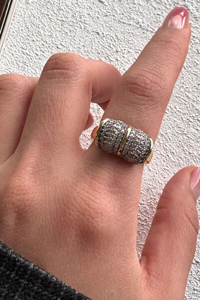 Leo'Stone V.I.P Double Color Series Zircon Stone Curved Cylinder Design Adjus...