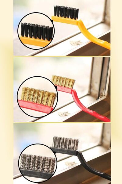 VENON مجموعة من 3 قطع 🌟 فرشاة التنظيف 🌟 فرشاة لتنظيف الفواصل بين القطع 🌟 م...