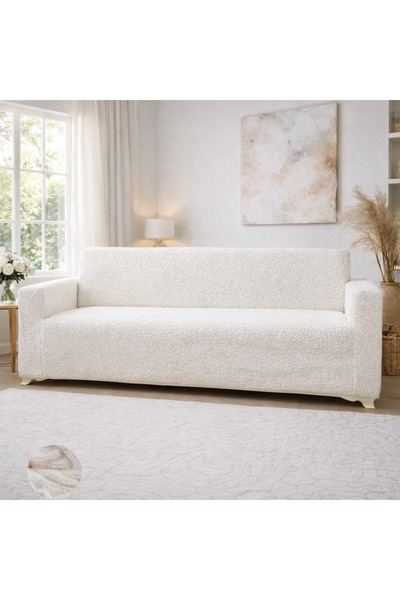 Akbal Home Welsoft Teddy 3lü Klasik Koltuk Örtüsü Lastikli Tüm Giydirme +1 Ad...
