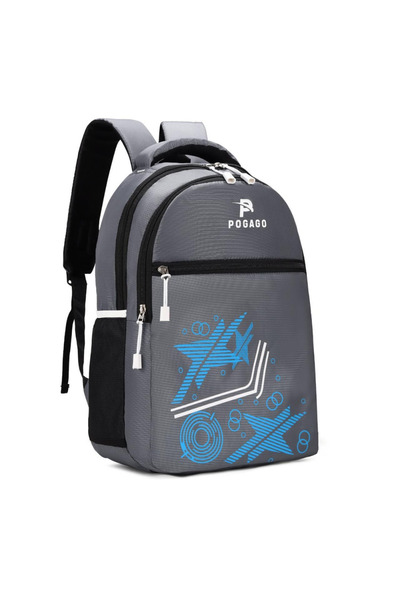 POGAGO 3 Zipper Polyester Backpack 15.6 Inch Laptop Compartment 6 Compartment...